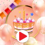 birthday video maker android application logo